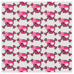 Fun Girly Skull Stof