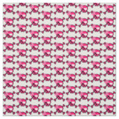 Fun Girly Skull Stof (Swatch)