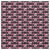Fun Girly Skull Stof (Swatch)