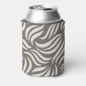 Fun Girly Tropical Flamingo & Foliage Vacation Blikjeskoeler (Blikje Achterkant)