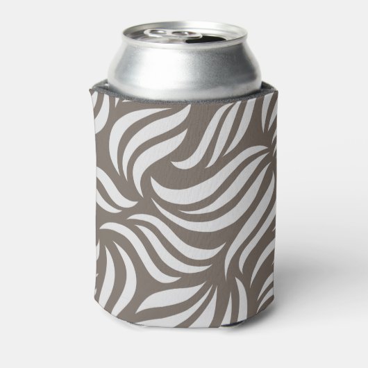 Fun Girly Tropical Flamingo & Foliage Vacation Blikjeskoeler (Blikje Achterkant)