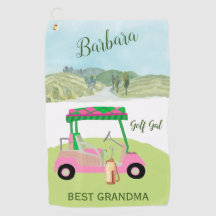 Fun Glam Golf Cart Best Grandma Persoonlijke naam