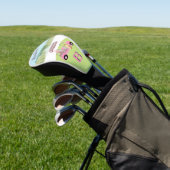 Fun Glam Golf Cart Schilderachtig, twee kleuren Golfheadcover (Insitu)