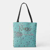 Fun Glittery Drupt Arrow-Tas Tote Bag (Achterkant)