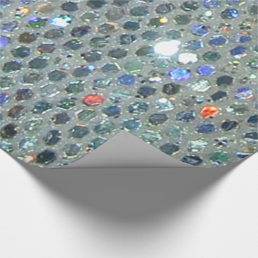 Fun Glitzy Glittery Sparkly Colorful Bling Cadeaupapier (Hoek)
