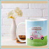 Fun Glitzy Golf Cart Course Personaliseren Koffiemok