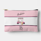 Fun Glitzy Golf Cart Monogram Naam Etui (Voorkant)