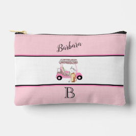 Fun Glitzy Golf Cart Monogram Naam Etui
