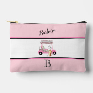 Fun Glitzy Golf Cart Monogram Naam Etui