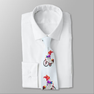 Fun Gnome met Bike en Gifts - Vrolijk kerstfeest Stropdas