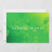 Fun Gnome St. Patrick's Day Uitnodiging (Achterkant)