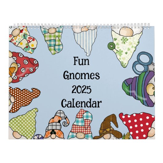 Fun Gnomes 2025 Gezinsvriendelijk Kalender (Hoes)