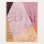 Fun Goal Getter Trendy Motivatie woorden Planner (Voorkant)
