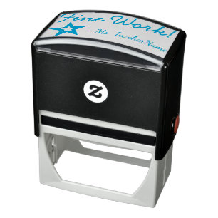 Fun 'Goed werk'. Schoolleraar Rubber Stamp Zelfinktende Stempel