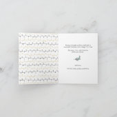 Fun Gold Black kerstversieringen Eenvoudig wit Feestdagen Kaart (Binnen)