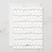 Fun Gold Black kerstversieringen Eenvoudig wit Feestdagenkaart (Achterkant)