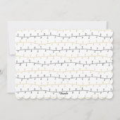 Fun Gold Black kerstversieringen Eenvoudig wit Feestdagenkaart (Achterkant)