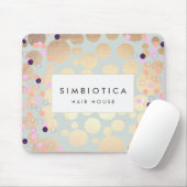 Fun Gold Confetti Pattern Muismat (Met muis)