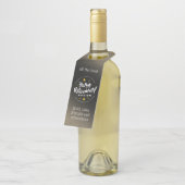 Fun Gold Glitter Stars Retirement New Adventures Flessenhanger (Schuin)