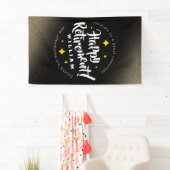 Fun Gold Glitter Stars Retirement New Adventures Spandoek (Insitu)