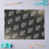 Fun Gold Glitter Stars Retirement New Adventures Tissuepapier (Craft)