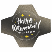 Fun Gold Glitter Stars Retirement New Adventures Voetbal (Enkel)