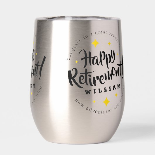 Fun Gold Stars Retirement New Adventures (Achterkant)