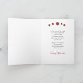 Fun Golden Doodle Dog Kerstmis, Poinsettias Kaart (Binnen)