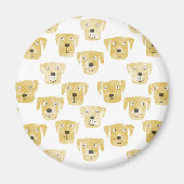 Fun Golden Labrador Retriever Dog Magneet (Voorkant)