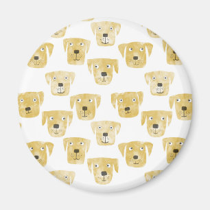 Fun Golden Labrador Retriever Dog Magneet