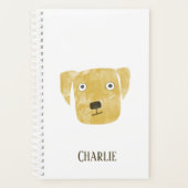 Fun Golden Labrador Retriever Dog Persoonlijk Planner (Voorkant)