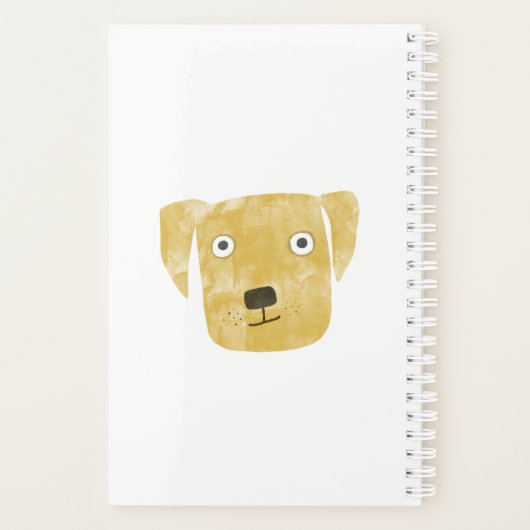 Fun Golden Labrador Retriever Dog Persoonlijk Planner (Achterkant)