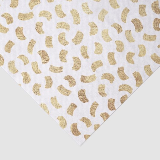 Fun Golden Paint Strokes Tissuepapier (Detail)