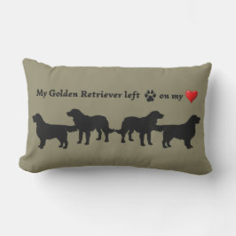 Fun Golden Retriever Dog Pet Quote Buitenkussen