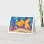 Fun Goldfish Aquarium Blank Kaart (Voorkant)