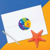 Fun Goldfish Aquarium Ronde Sticker