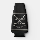 Fun Golf Bachelor Party Laatste Swing Voor De Ring Flesjeskoeler (Voorkant)