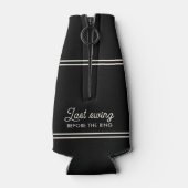 Fun Golf Bachelor Party Laatste Swing Voor De Ring Flesjeskoeler (Achterkant)