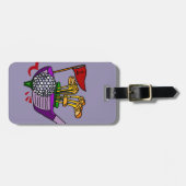 Fun Golf Ball and Clubs Golfing Art Bagagelabel (Voorkant horizontaal)