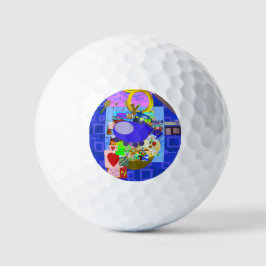 Fun Golf Balls Cartoon Personages Golfballen