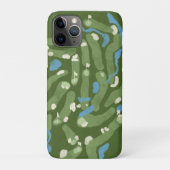 Fun golf course graphic on a phone case (Achterkant)