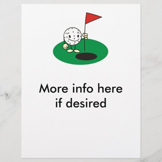 Fun Golf Flyer (Achterkant)