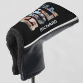 Fun Golf Fotobericht Monogram Naam Golfheadcover (3/4 voorkant)