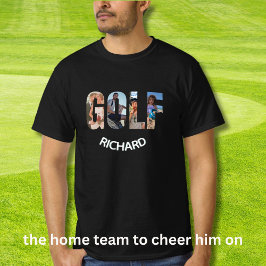 Fun Golf Four Foto's Naam T-shirt
