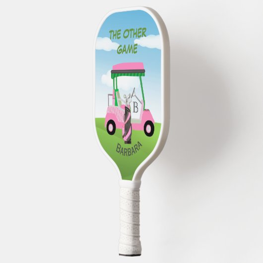 Fun Golf Gal ook Plays Pickleball Paddle (Links)