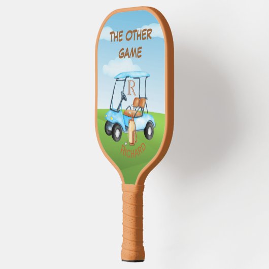 Fun Golf Guy ook Plays Pickleball Paddle (Links)