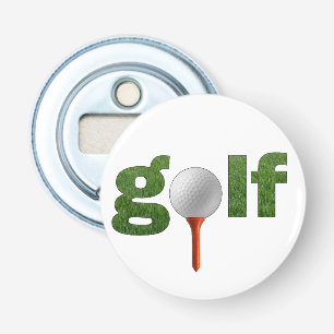 Fun Golf Sports Design Button Flesopener