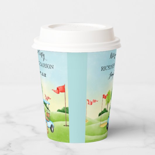 Fun Golf Theme Retirement Party Papieren Bekers (Links)