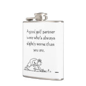 Fun Golfer's vinylomgepakte kolf Heupfles (Links)