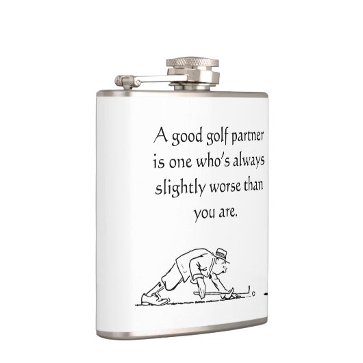 Fun Golfer's vinylomgepakte kolf Heupfles (Rechts)